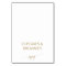 Elegant Gold Calligraphy Buffet Food Labels