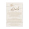 Elegant Gold Calligraphy | Ivory Details Card