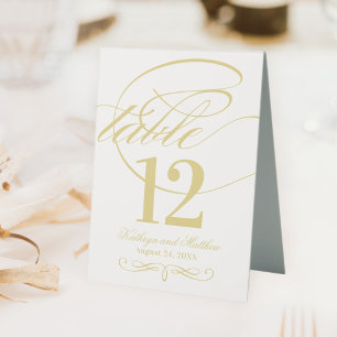 Elegant Gold Calligraphy Script Wedding