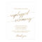 Elegant Gold Calligraphy Unplugged Ceremony Sign