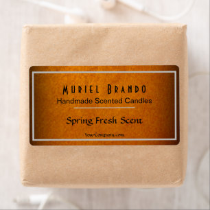 Elegant Gold Candle Company V4 Candle Jar Label