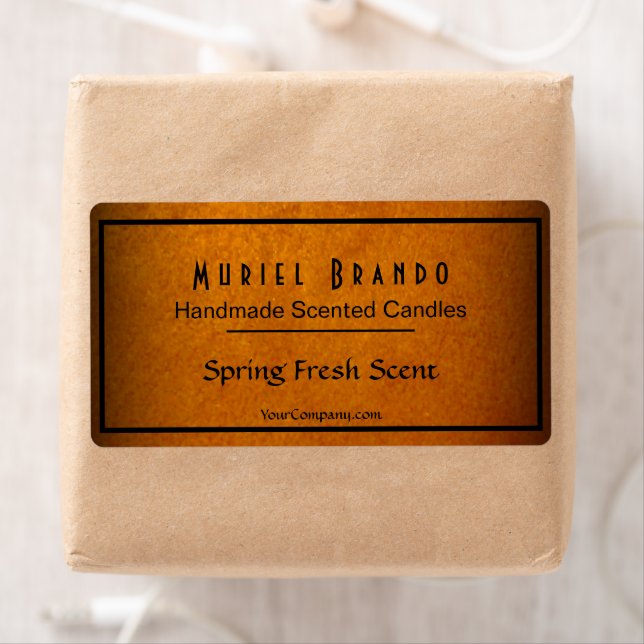 Elegant Gold Candle Company V4 Candle Jar Label (Insitu)