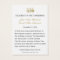 Elegant Gold Catholic Wedding Prayer Card