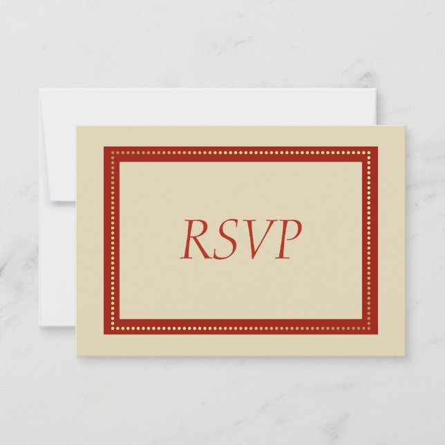 Elegant Gold Christmas RSVP (Front)