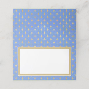 Elegant Gold Coloured Art Deco Pattern Wedding Place Card