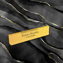 Elegant Gold Coloured Court Judge