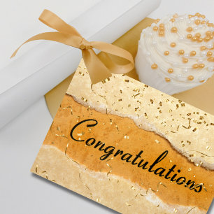 Elegant Gold Congratulations Card