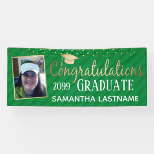 Elegant Gold Congratulations Graduate 2022  Banner