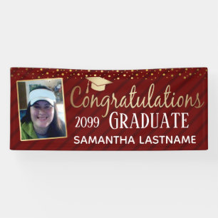 Elegant Gold Congratulations Graduate 2022 Banner