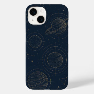 Elegant Gold Constellations - Vibrant iPhone case 