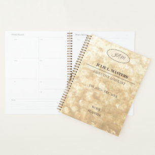 Elegant Gold Corporate Business Executive Planner
