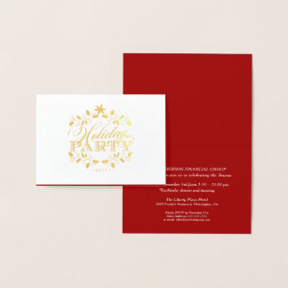 Elegant Gold Corporate Holiday Party Invitation
