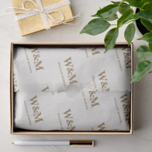Elegant Gold Corporate Logo Business Brand Tissue Paper