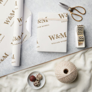 Elegant Gold Corporate Logo Business Brand Wrapping Paper