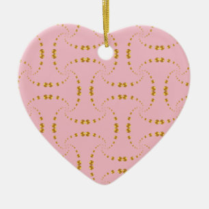 Elegant Gold dots Ceramic Ornament