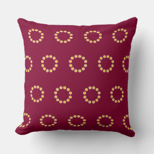 Elegant Gold Dots Cushion