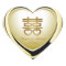 Elegant Gold Double Happiness Heart