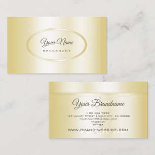 Elegant Gold Effect Design Professional Marketing Business Card