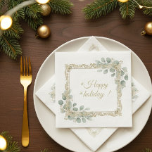 Elegant Gold & Eucalyptus Holiday