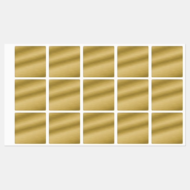 Elegant Gold Faux Brushed Metal (Sheet)