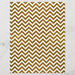 Elegant gold faux glitter chevron pattern