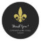 Elegant Gold Fleur de Lis for Wedding on Black
