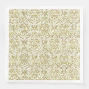 Elegant Gold Floral Pattern Napkin