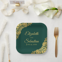 Elegant Gold Floral Wedding