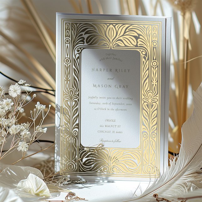 Elegant Gold Foil Art Deco Wedding (Creator Uploaded)
