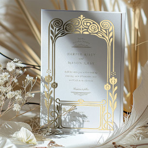 Elegant Gold Foil Art Deco Wedding