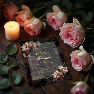 Elegant Gold Foil Botanical Wedding