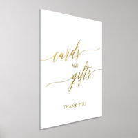 Elegant Gold Foil Calligraphy Cards and Gifts