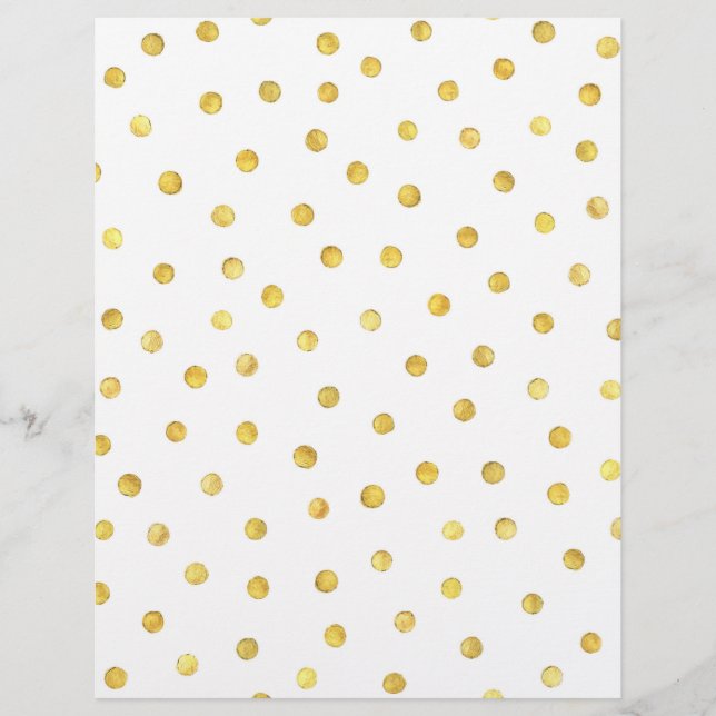 Elegant Gold Foil Confetti Dots Flyer (Front)