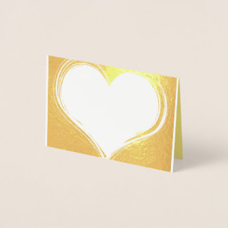 Elegant Gold Foil Placecards Foil Card