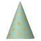 Elegant Gold Foil Polka Dot Pattern - Teal Gold