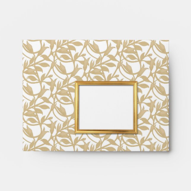 Elegant Gold Frame A2 Envelope (Front)