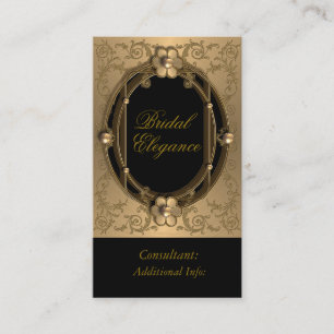 Elegant Gold Frame Business Card 2