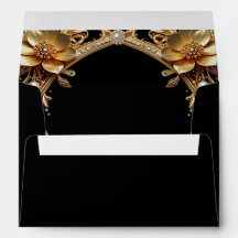 Elegant Gold Frame Envelope