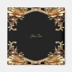 Elegant Gold Frame Magnet