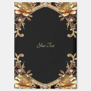 Elegant Gold Frame Magnet