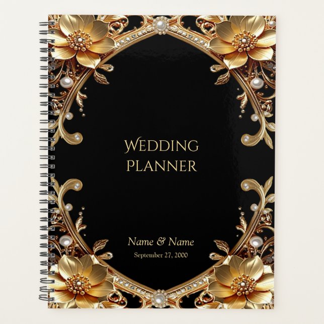 Elegant Gold Frame Planner (Front)