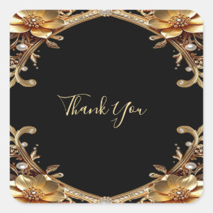 Elegant Gold Frame Sticker