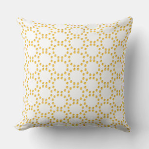 Elegant Gold Geometric Pattern Cushion