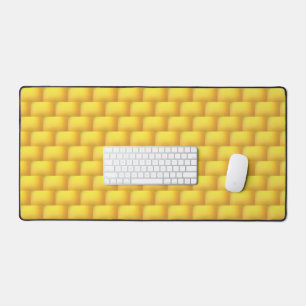 Elegant Gold Geometric Pattern Desk Mat