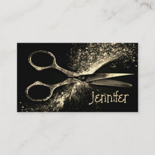 Elegant Gold Glam Hairstylist Appointment