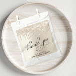 Elegant Gold Glitter 70th Birthday Party Favour Bag<br><div class="desc">Elegant party favour gift bags for your 70th birthday party featuring "thank you" in a stylish script and gold faux glitter.</div>