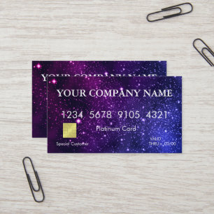 Elegant Gold Glitter Credit Card