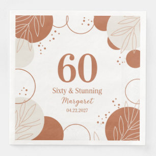 Elegant Gold Glitter Faux Foil Birthday Napkins ho