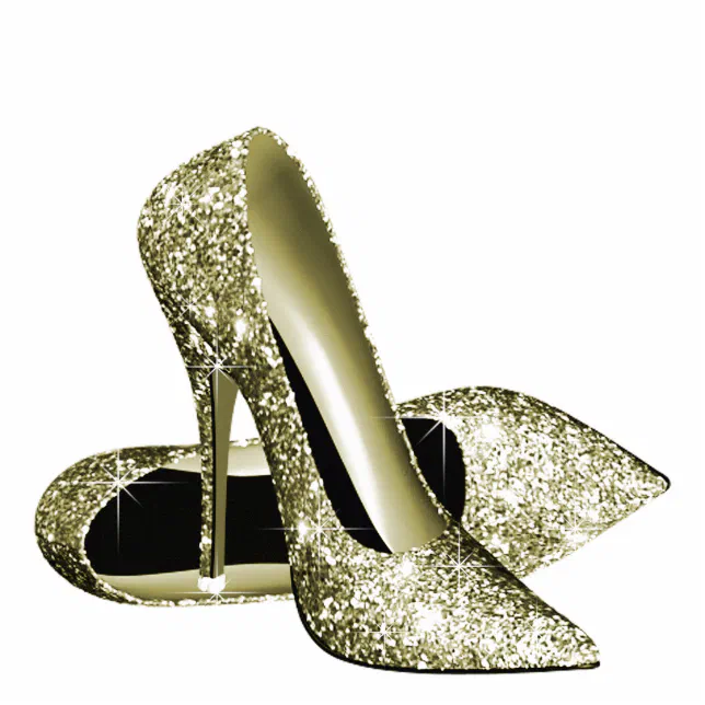 High hot sale heels glitter