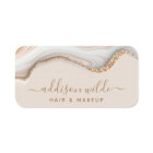 Elegant Gold Glitter Marble Agate Modern Chic